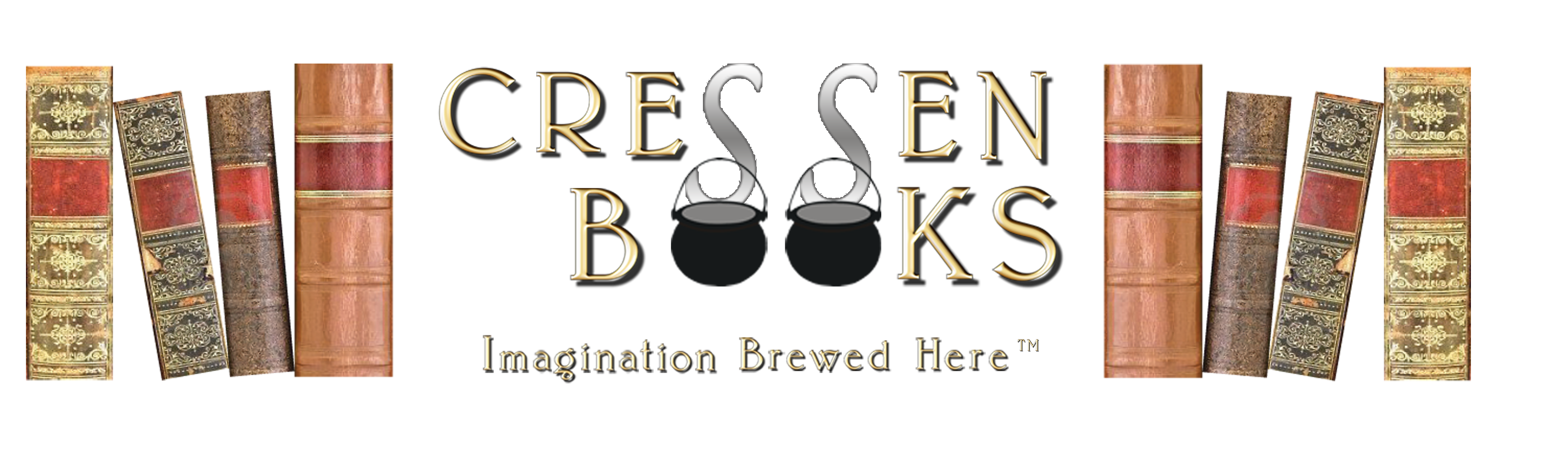 cressen books logo and motto